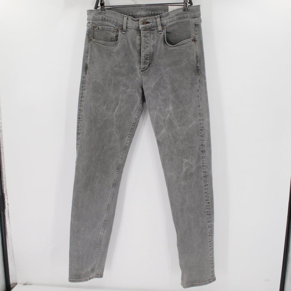 Rag & Bone Jeans Mens 33 Fit 2 Slim Button Fly Mid Rise Straight Stretch Denim
